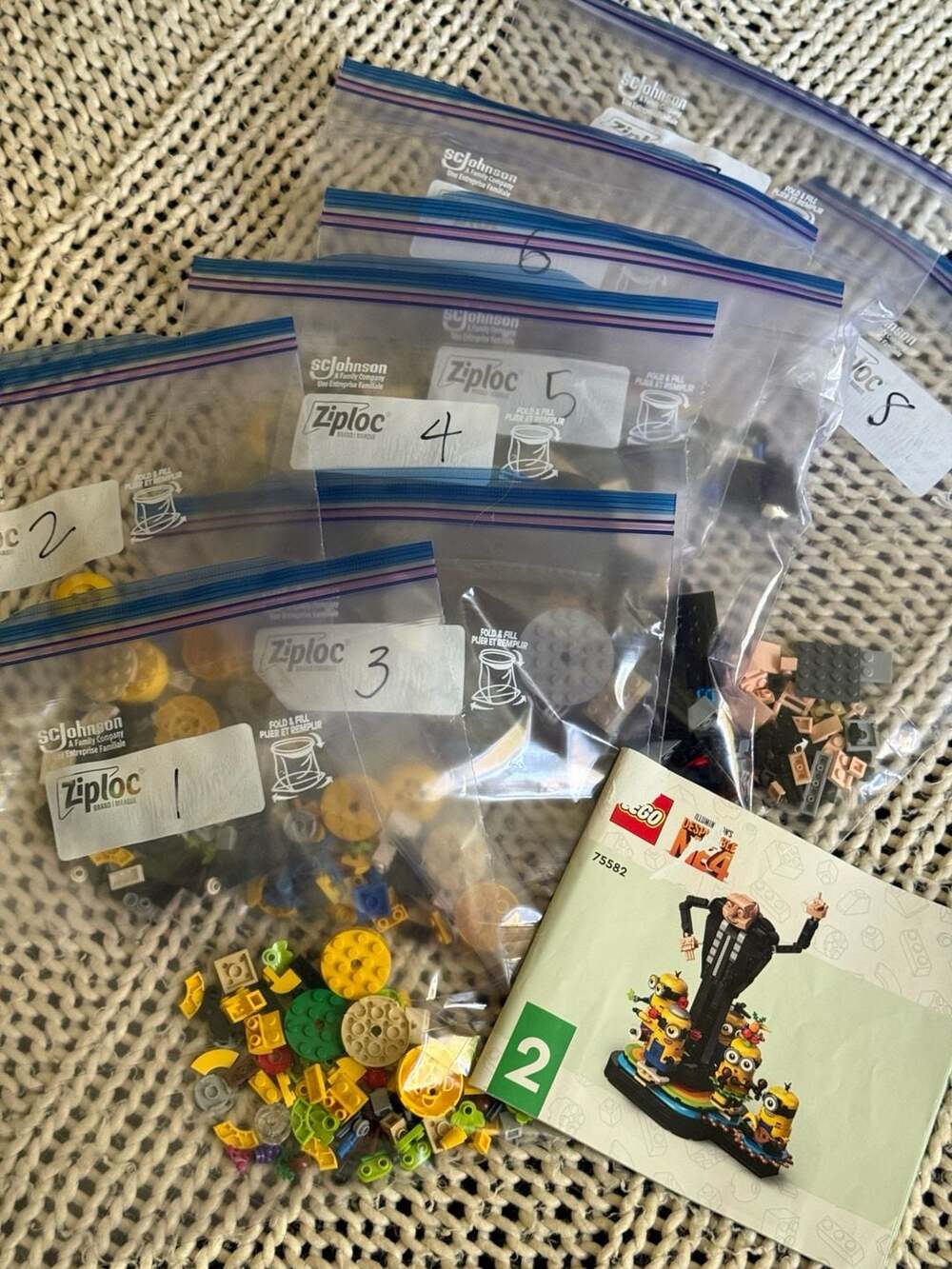 LEGO Gru and Minions 75582 Set 100% Complete with Sorted Bags and Manual 2